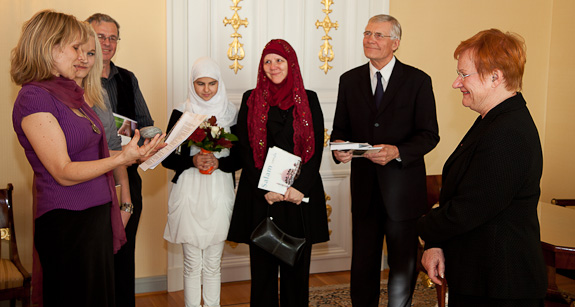 Kultainen sääntö -palkinnon jakoi Suomen uskontodialogi -verkosto. Copyright © Tasavallan presidentin kanslia