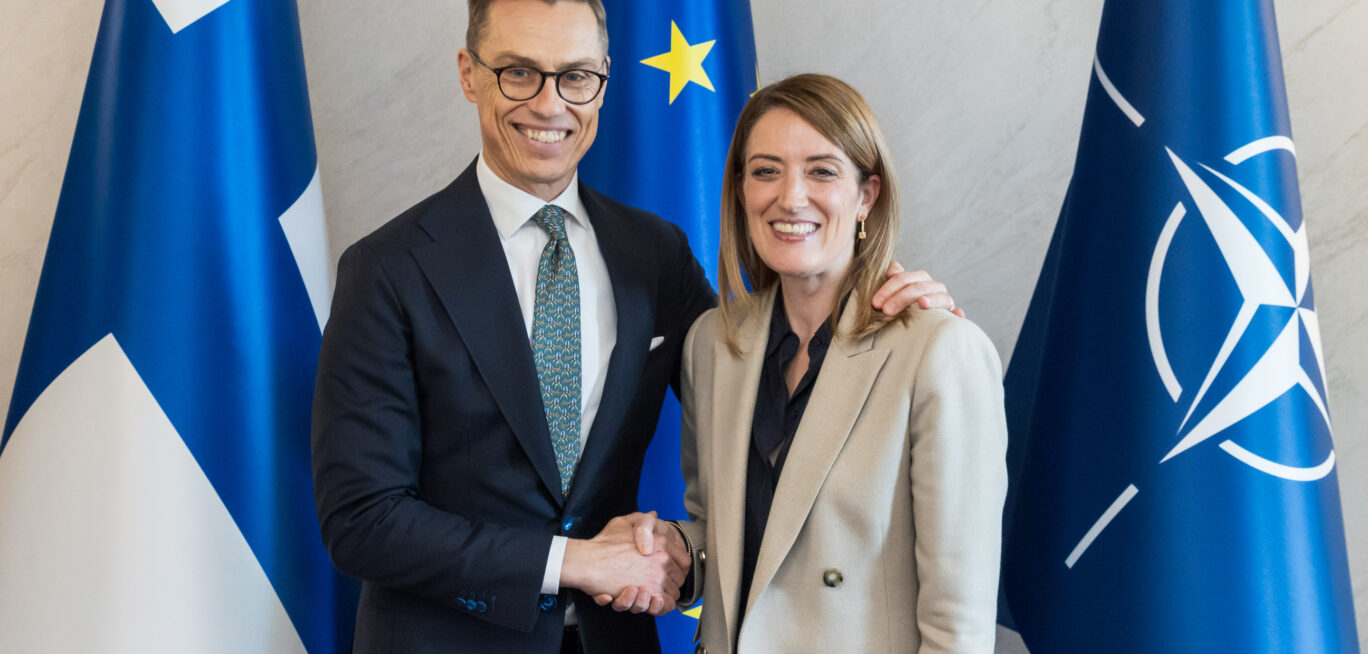 Tasavallan presidentti Alexander Stubb tapasi Euroopan parlamentin puhemies Roberta Metsolan