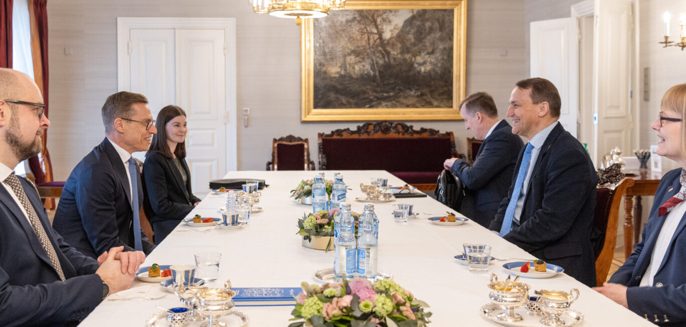 Tasavallan presidentti Alexander Stubb tapasi Puolan ulkoministerin