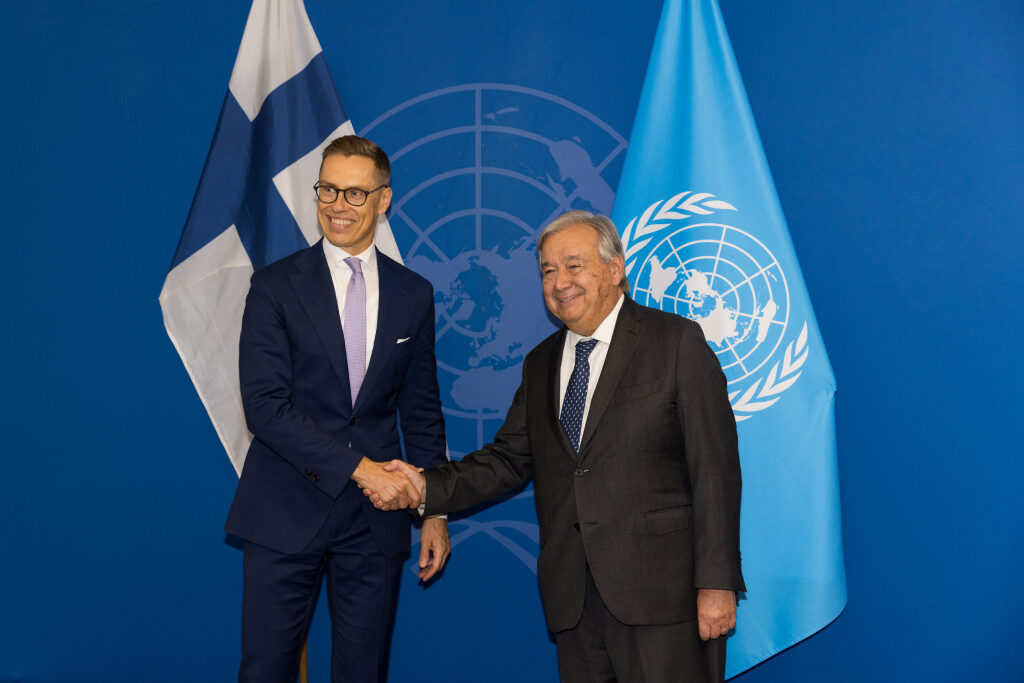 President Stubb at UN General Assembly We need the UN more than ever